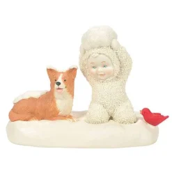 Snowbabies Classic Collection<Department 56 A Corgi Christmas