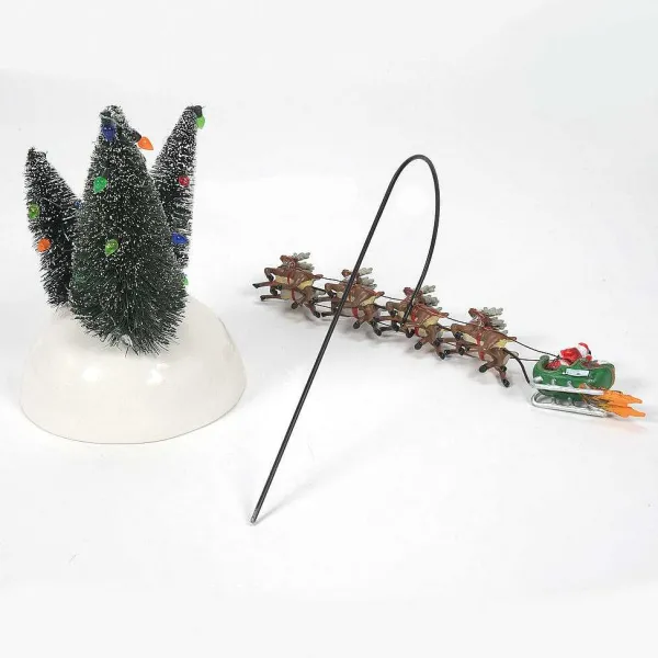 Original Snow Village<Department 56 Animated Flaming Sleigh