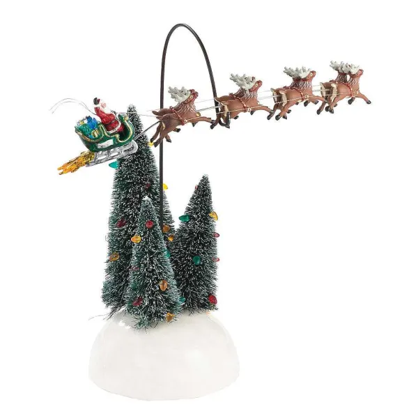 Original Snow Village<Department 56 Animated Flaming Sleigh