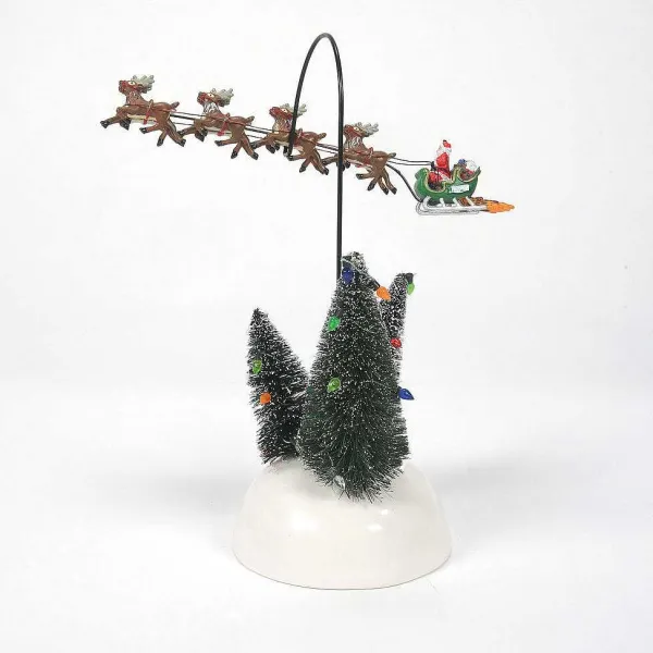 Original Snow Village<Department 56 Animated Flaming Sleigh