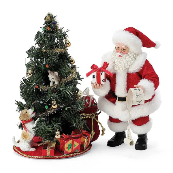 New Santas<Department 56 Barking Up The Tree