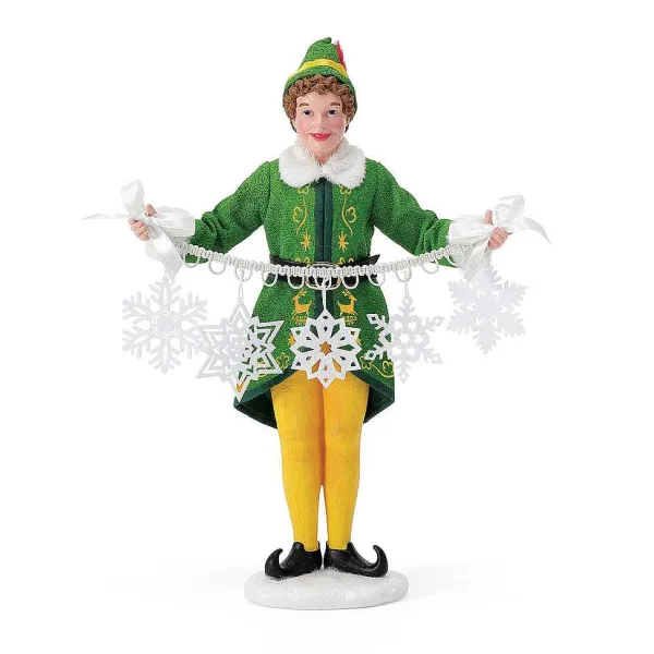 Licensed<Department 56 Buddy Making Snowflakes