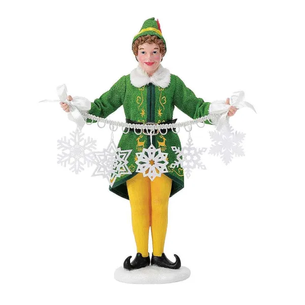 Licensed<Department 56 Buddy Making Snowflakes