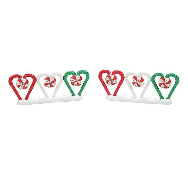 Village Accessories<Department 56 Candy Cane Fence Set Of 2
