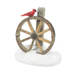 Village Accessories<Department 56 Cardinal Christmas Wagon Wheel