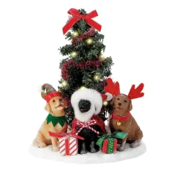 New Santas<Department 56 Caroling Dogs