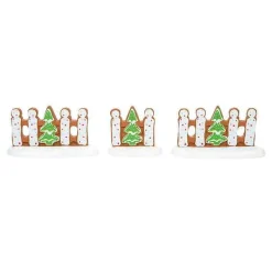 Village Accessories<Department 56 Gingerbread Xmas Fence St/3