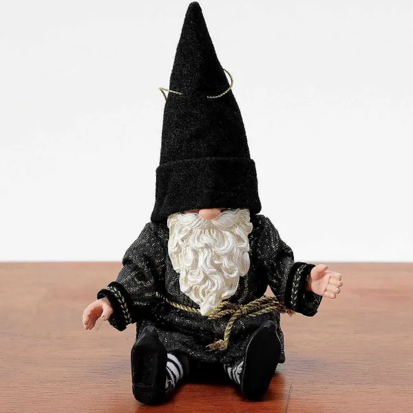 Sale<Department 56 Gnome Black And Gold Orn