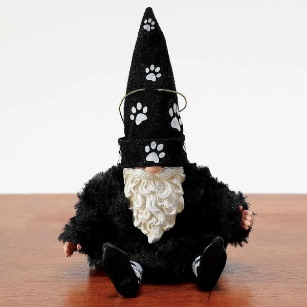 Sale<Department 56 Gnome Furry Pet Orn Blk
