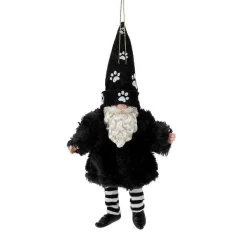 Sale<Department 56 Gnome Furry Pet Orn Blk