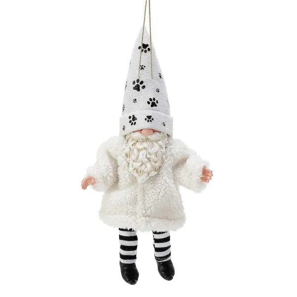 Sale<Department 56 Gnome Furry Pet Orn Wht