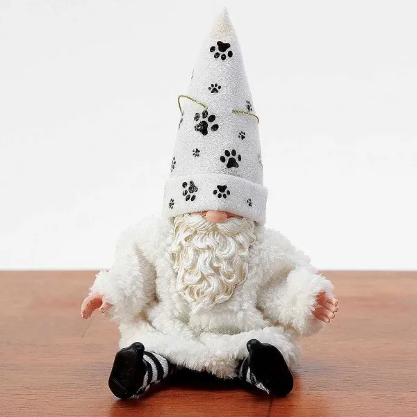 Sale<Department 56 Gnome Furry Pet Orn Wht