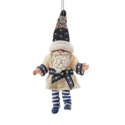 Sale<Department 56 Gnome Ice Blue Orn