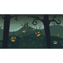 Village Halloween Accessories<Department 56 Halloween Backdrop, Set Of 2