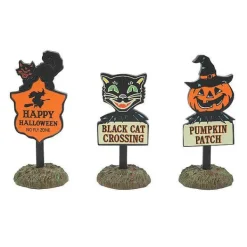 Village Halloween Accessories<Department 56 Halloween Signs Set Of 3