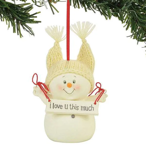 Snowpinions<Department 56 I Love You This Much Ornament
