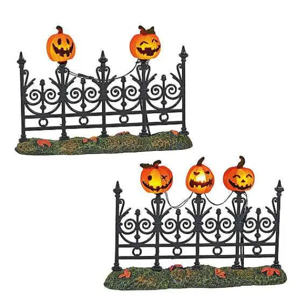 Village Halloween Accessories<Department 56 Jack-O-Lantern Lit Fence