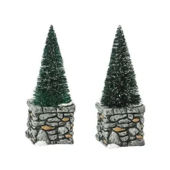 Village Accessories<Department 56 Limestone Topiaries