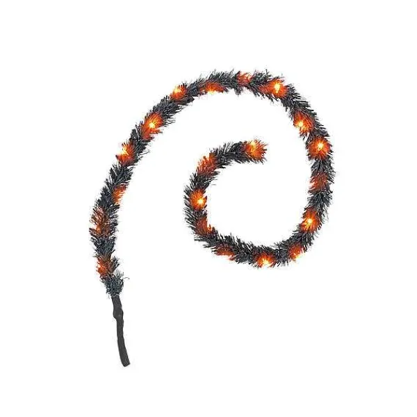 Village Halloween Accessories<Department 56 Lit Black Garland