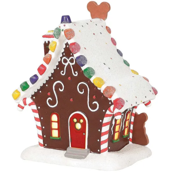 Disney Village<Department 56 Mickey's Gingerbread House