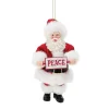 New Santas<Department 56 Peace/Joy Flip Orn