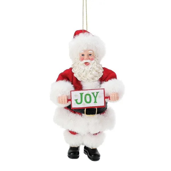 New Santas<Department 56 Peace/Joy Flip Orn