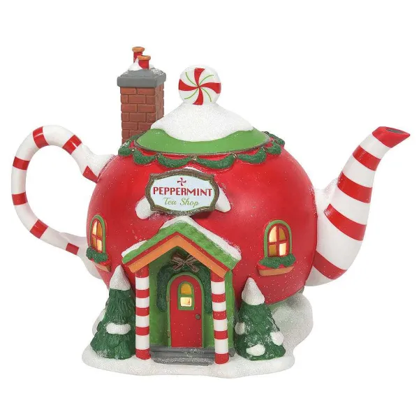 North Pole Series<Department 56 Peppermint Tea Shop