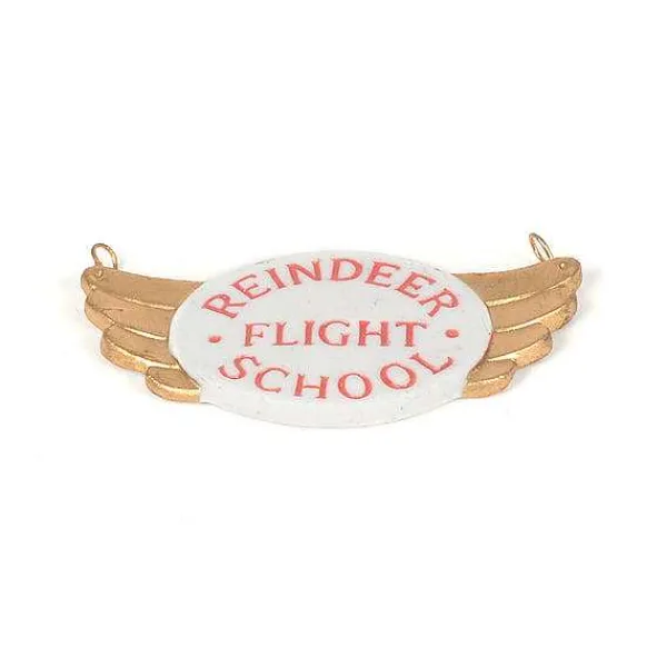 Replacement Parts<Department 56 Reindeer Flight School Ceramic Sign