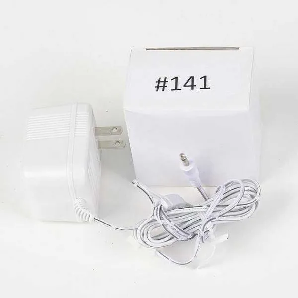 Replacement Parts<Department 56 Replacement Adapter 12V Ac 850Ma White Male Jack With Aux Clip