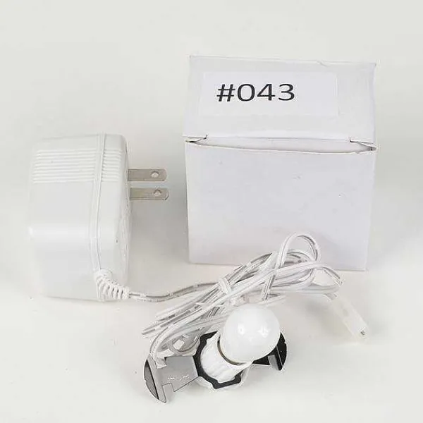 Replacement Parts<Department 56 Replacement Adapter 3V Dc 700Ma White Male Auxiliary Clip