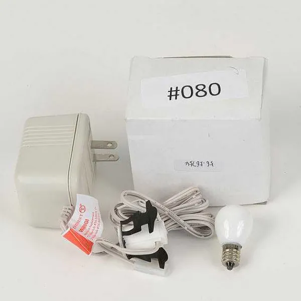 Replacement Parts<Department 56 Replacement Adapter 3V Dc 900Ma White Female Aux Clip W/Light