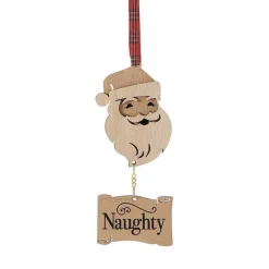 Flourish<Department 56 Santa Naughty/Nice Orn