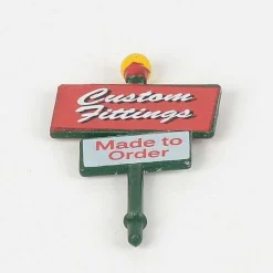 Replacement Parts<Department 56 Santa's Chair Works Custom Fittings Post Sign (To The Right Of Front Door)