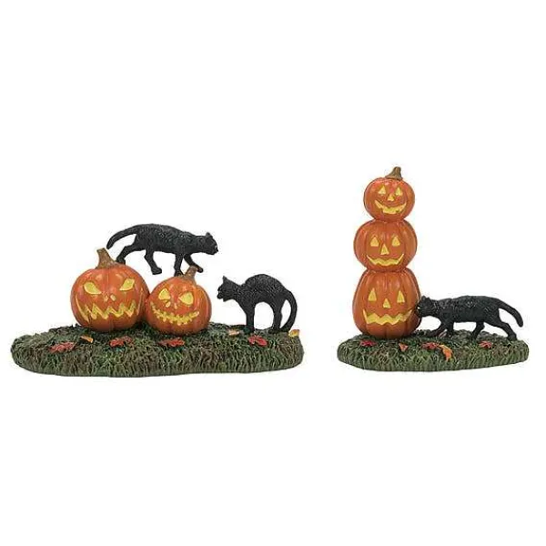 Village Halloween Accessories<Department 56 Scary Cats Pumpkins St/2