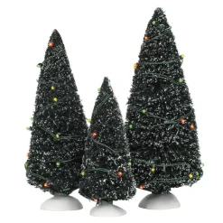 Village Accessories<Department 56 Twinkling Lit Trees Green