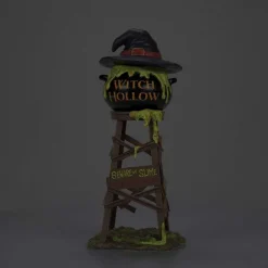 Snow Village Halloween<Department 56 Witch Hollow Watertower