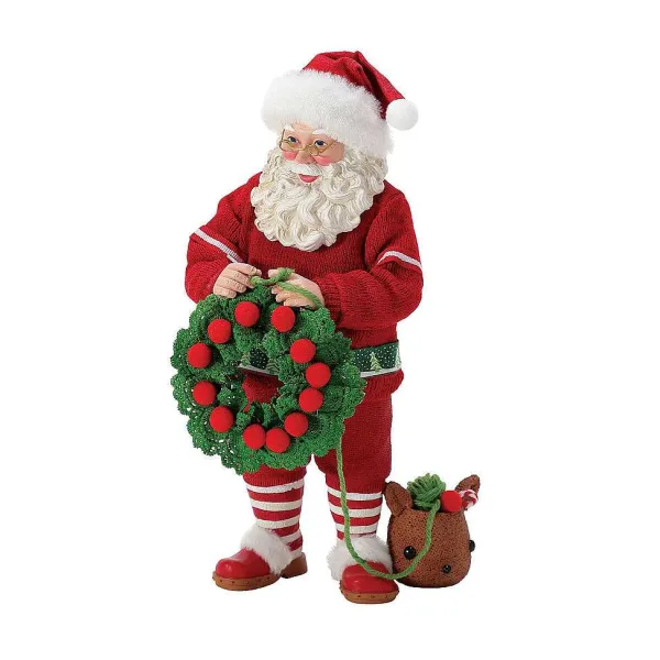 New Santas<Department 56 Wreath In Progress