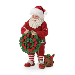 New Santas<Department 56 Wreath In Progress